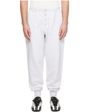 Entire studios Button-Detail Joggers - White
