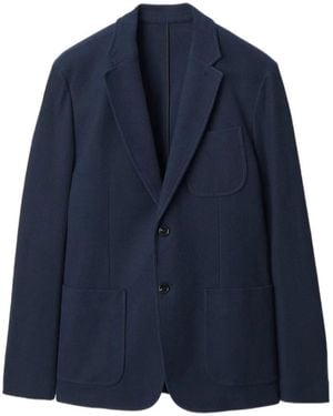 Rag & Bone Skeleton Cotton Piqué-Knit Blazer - Blue