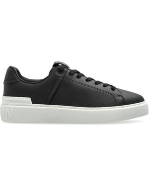 Balmain Sports Shoes With Logo - Black