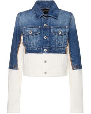Jean Paul Gaultier Single-Breasted Button-Up Denim Jacket - Blue