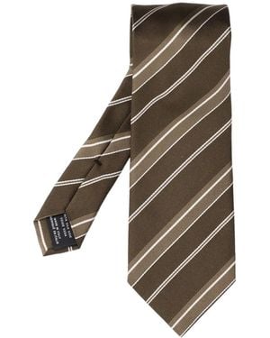 Tom Ford Pointed-Tip Tie - Green