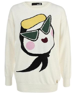 Moschino Long-Sleeved Jumper - White