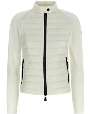 Moncler Grenoble Tricot Quilted Cardigan - White