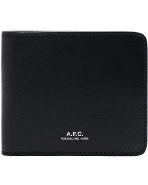 A.P.C. Leather Wallet - Black