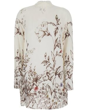Semicouture Semi Couture Floral Print Mini Dress - White