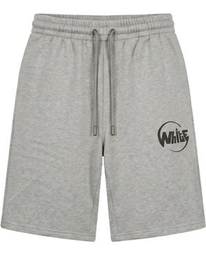 Off-White c/o Virgil Abloh Elastic-Waist Shorts - Grey