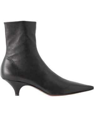 Neous Leather Ankle Boots - Black