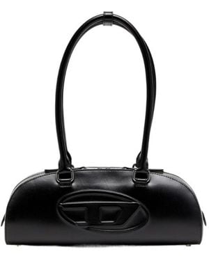 DIESEL Dr Dome Shoulder Bag - Black