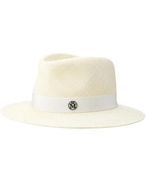 Maison Michel André Ribbon Hat - White