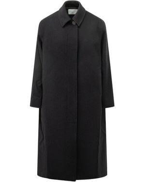 Studio Nicholson Rounded Overcoat - Black
