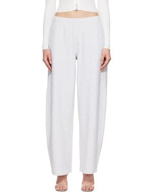 Alexander Wang Crystal Mid-Rise Relaxed Pants - White