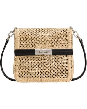 Dolce & Gabbana Woven Marlene Shoulder Bag - Natural