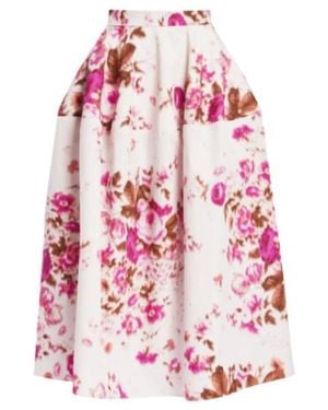 Erdem Floral-Pattern Skirt - Pink