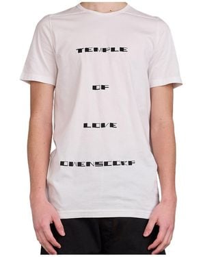 Rick Owens Short-Sleeved T-Shirt - White