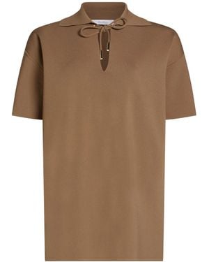 Max Mara Solid-Color Short-Sleeved T-Shirt - Brown