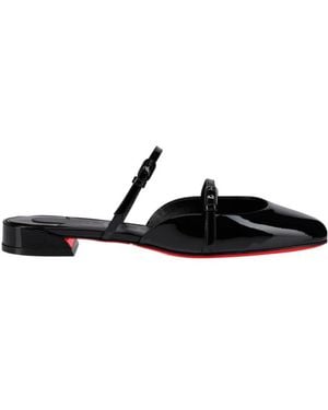 Christian Louboutin Jane Nina Slip-On Mules - Black