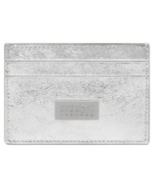 MM6 by Maison Margiela Numeric Leather Card Holder - White