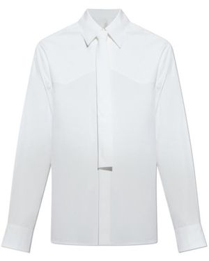 Jil Sander Tie-Detailed Poplin Shirt - White