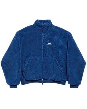 Balenciaga 3B Sports Icon Ski Zip-Up Jacket - Blue