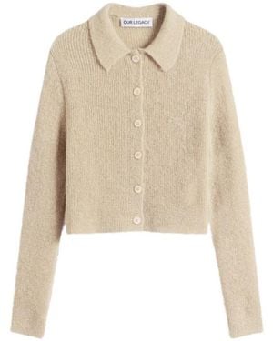 Our Legacy Long-Sleeved Collared Cardigan - Natural