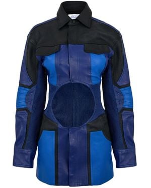 Off-White c/o Virgil Abloh Hole Mini Dress - Blue