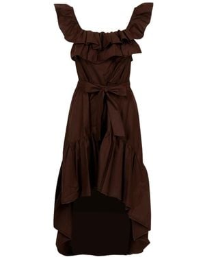 Aniye By Ruffled Dress - Brown