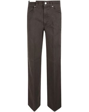 Pt Pantaloni Pt Torino Cyndi High-Rise Wide-Leg Pants - Gray