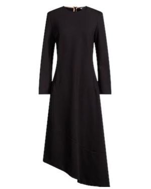 Max Mara Slim-Fit Long-Sleeve Dress - Black