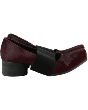 Uma Wang Square-Toe Ballet Flats - Brown
