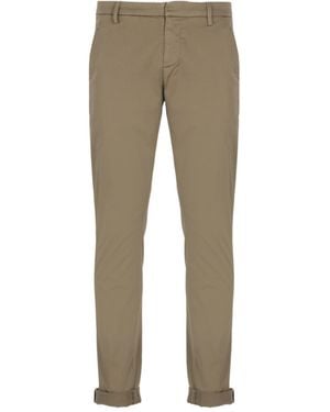 Dondup Mid-Rise Straight-Leg Trousers - Grey
