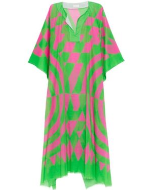 Dries Van Noten Printed Kaftan - Green