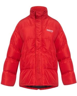 Balenciaga Political Campaign Down Jacket - Red