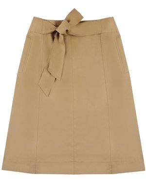 Incotex Alina Midi Skirt - Natural