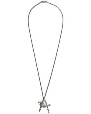 Emanuele Bicocchi Cross Pendant Necklace - White