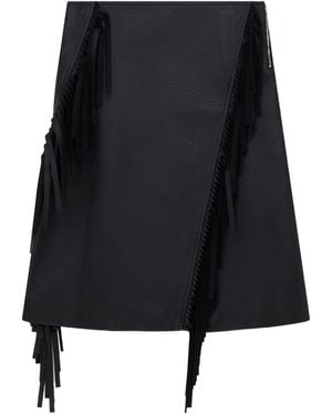 Stella McCartney Fringed Midi Skirt - Black