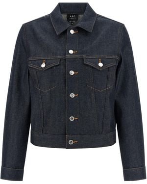 A.P.C. Denim Jackets - Blue