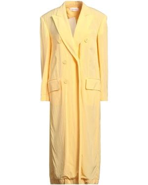 Sportmax Double Breasted Pea Coat - Yellow