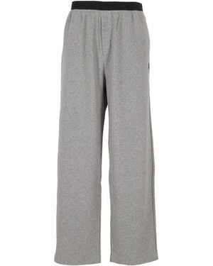 MM6 by Maison Margiela Wide-Leg Trousers - Grey