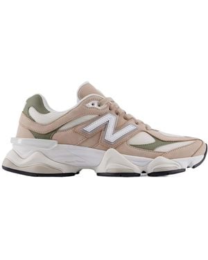 New Balance 9060 Lace-Up Sneakers - Gray