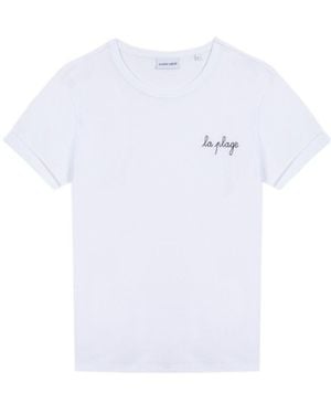 Maison Labiche La Plage Embroidered T-Shirt - White