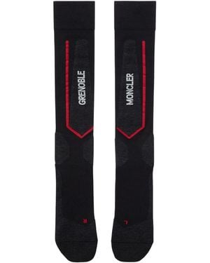 Moncler Technical Wool Blend Socks - Black