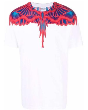 Marcelo Burlon County Of Milan Curved Wings T-Shirt - Pink
