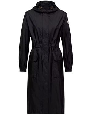Moncler Hiengos Hooded Long Parka - Black