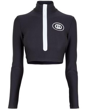 Gucci Long-Sleeved T-Shirt - Blue