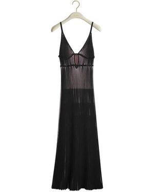 Dior Iviera Long Fitted Dress - Black