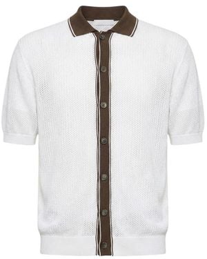 Peserico Button-Up Polo - White