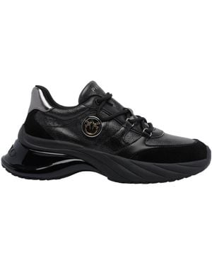 Pinko Lace-Up Sneakers - Black