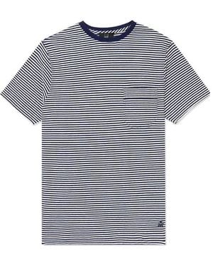 dunhill Round Neck Striped T-Shirt - Grey