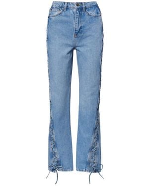ROTATE BIRGER CHRISTENSEN High-Rise Flared Jeans - Blue
