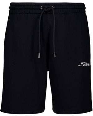 Off-White c/o Virgil Abloh Elastic Waist Shorts - Blue